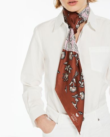  WEEKEND MAX MARA - Khăn choàng phom vuông hoạ tiết Onesto 