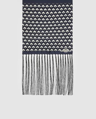  WEEKEND MAX MARA - Khăn choàng nữ tua rua in họa tiết Velia 