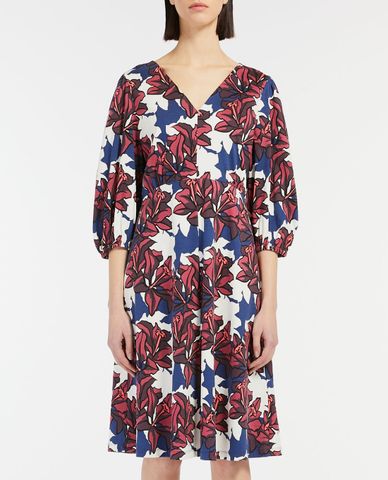  WEEKEND MAX MARA - Đầm midi cổ V tay lỡ bo gấu Campale 