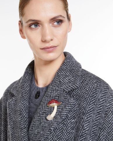  WEEKEND MAX MARA - Ghim cài áo nữ đính đá sang trọng Giuda 