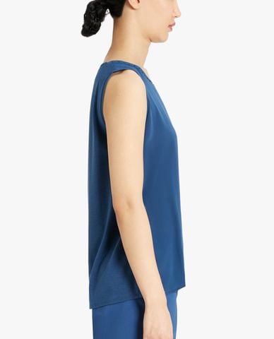  WEEKEND MAX MARA - Áo sát nách nữ phom suông Silk Crepe De Chine 