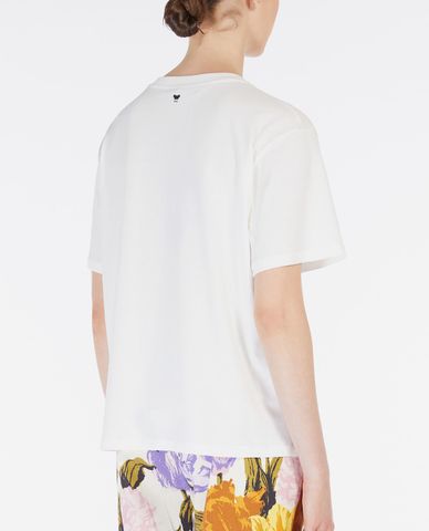  WEEKEND MAX MARA - Áo thun nữ tay ngắn cổ tròn Cotton Jersey 