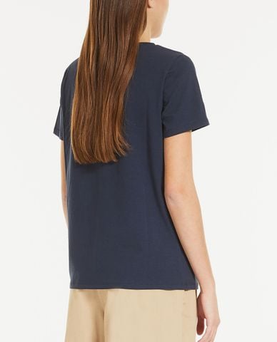  WEEKEND MAX MARA - Áo thun nữ ngắn tay cổ tròn phom suông Multib 