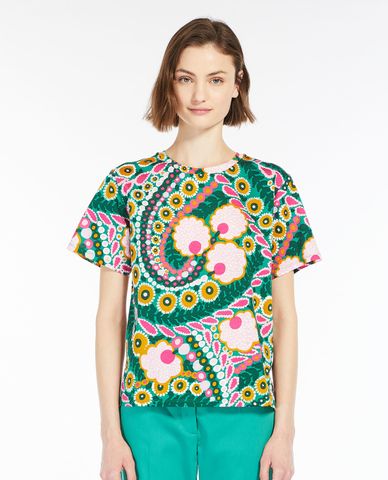  WEEKEND MAX MARA - Áo thun nữ cổ tròn tay ngắn Dula 