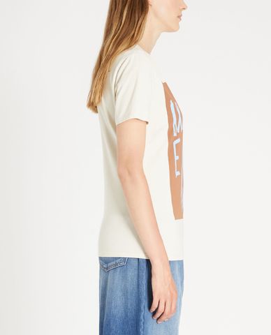  WEEKEND MAX MARA - Áo thun nữ cổ tròn tay ngắn Cotton Jersey 