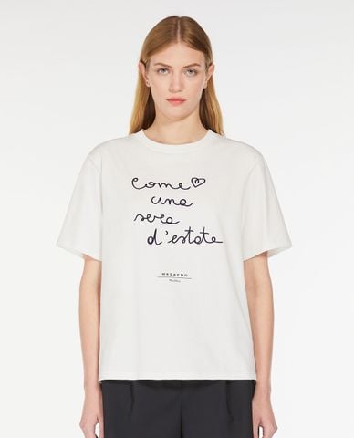  WEEKEND MAX MARA - Áo thun nữ cổ tròn tay ngắn Barbano 