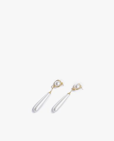  CECI - Khuyên tai nữ dáng thả hạt ngọc sang trọng 