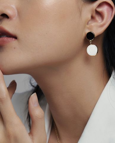  CECI - Khuyên tai nữ hình tròn cá tính 