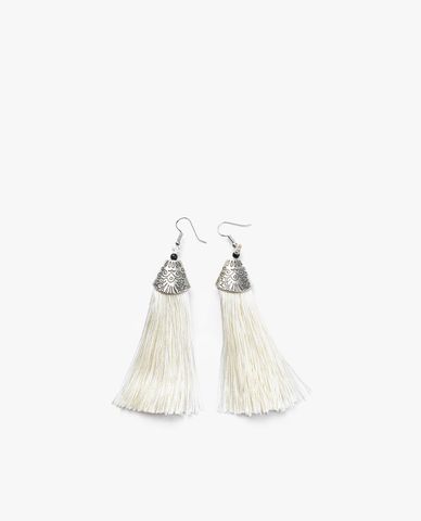  CECI - Khuyên tai nữ dạng thả tua rua thời trang 