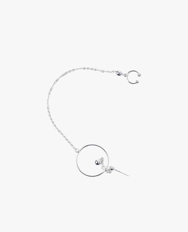  CECI - Khuyên tai nữ đơn dáng dài mắc xích cá tính 