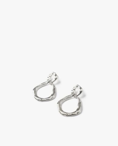  CECI - Khuyên tai nữ dáng thả phối khoen tròn thời trang 