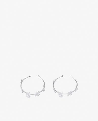  CECI - Khuyên tai nữ khoen tròn lớn phối hình cánh bướm xinh xắn 