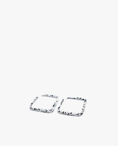  CECI - Khuyên tai nữ khoen vuông to bản thời trang 