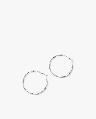  CECI - Khuyên tai nữ khoen tròn lớn dáng xoắn thời trang 