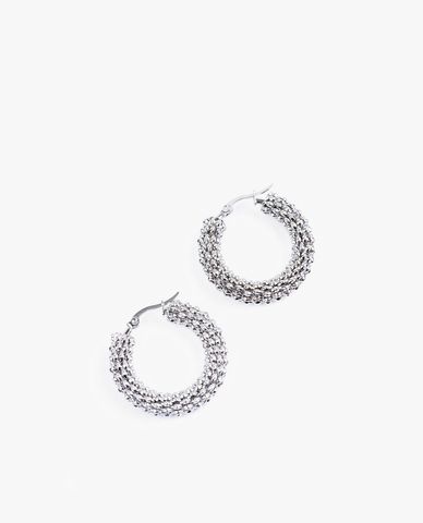  CECI - Khuyên tai nữ khoen tròn trang trí đinh cá tính 