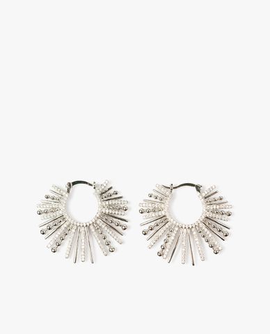  CECI - Khuyên tai hình mặt trời trang trí đá độc đáo 