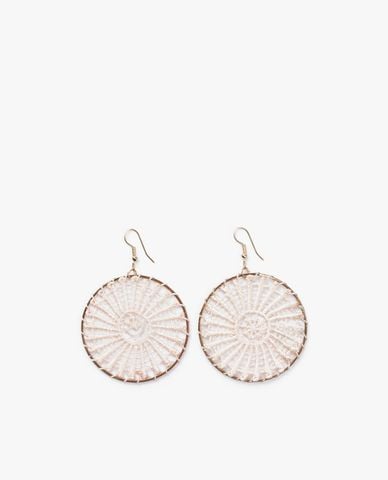  CECI - Khuyên tai nữ khoen tròn bện dây thời trang 