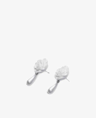  CECI - Khuyên tai nữ dáng thả thiết kế hoa hồng thanh lịch 