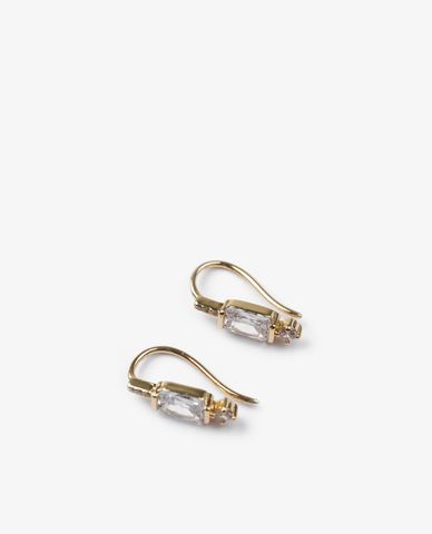  CECI - Khuyên tai nữ xỏ lỗ phối đá lấp lánh 