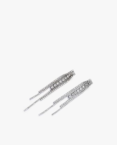  CECI - Khuyên tai nữ xỏ lỗ dáng thả dài đính đá thời trang 