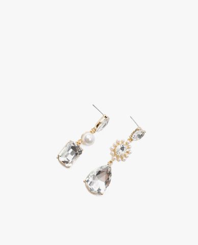  CECI - Khuyên tai nữ dáng thả đính đá sang trọng 