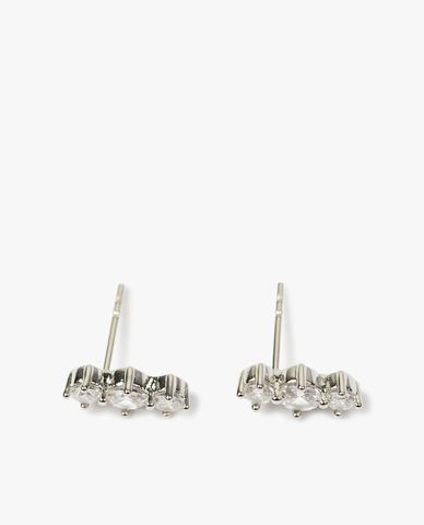  CECI - Khuyên tai dáng xỏ phối đá thanh lịch 