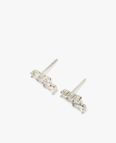  CECI - Khuyên tai dáng xỏ đính đá nữ tính 