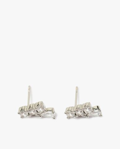  CECI - Khuyên tai dáng xỏ đính đá nữ tính 