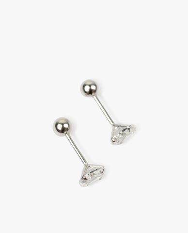  CECI - Khuyên tai dáng xỏ phối đá trang nhã 