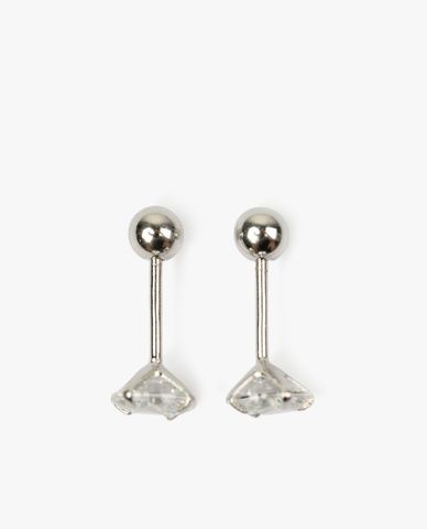  CECI - Khuyên tai dáng xỏ phối đá trang nhã 