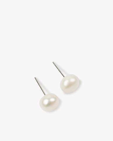  CECI - Khuyên tai dáng xỏ phối ngọc trai nổi bật 