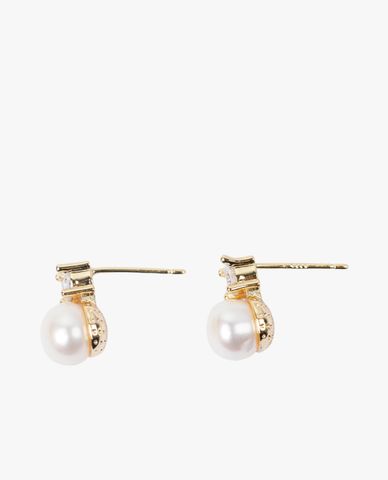  CECI - Khuyên tai nữ ngọc trai đính đá sang trọng 