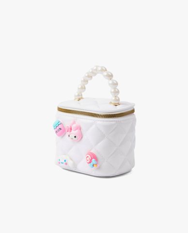  CECI - Túi xách bé gái hình hộp vuông chần bông thời trang 