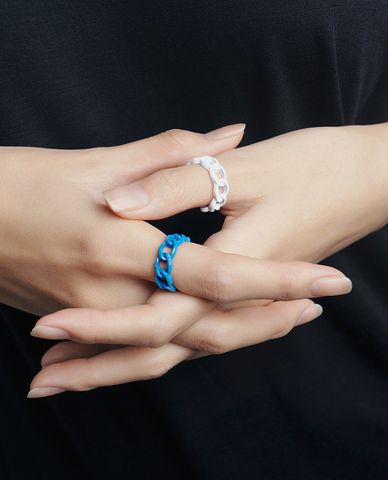  CECI - Nhẫn nữ dáng hở mắc xích thời trang 