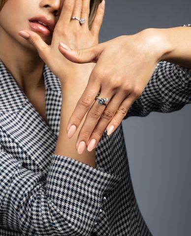  CECI - Nhẫn nữ dạng hở đính đá sang trọng 