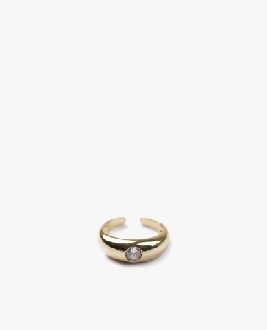  CECI - Nhẫn nữ bản to dạng hở đính đá thời trang 