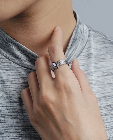  CECI - Nhẫn nữ mặt đính đá sang trọng 