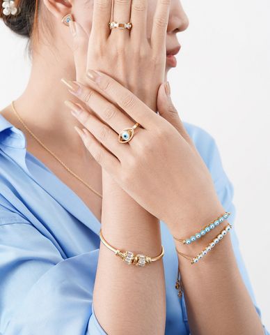  CECI - Vòng đeo tay nữ dây mảnh phối thiết kế độc đáo 