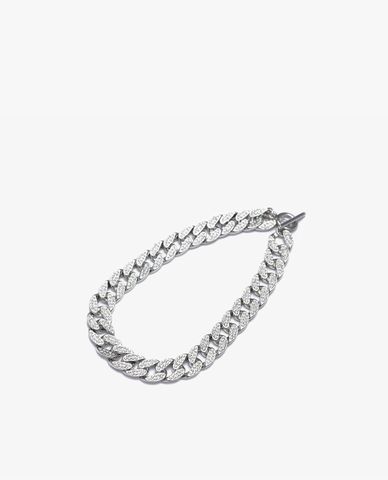  CECI - Vòng cổ nữ mắc xích bản lớn đính đá sang trọng 