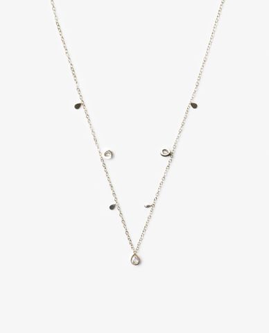  CECI - Vòng cổ nữ sợi mảnh phối mặt hình giọt nước 