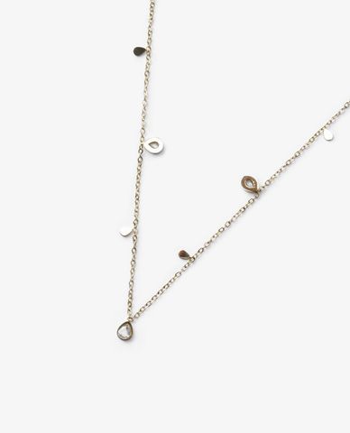  CECI - Vòng cổ nữ sợi mảnh phối mặt hình giọt nước 