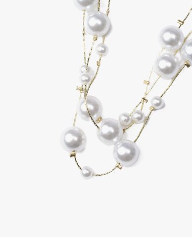  CECI - Vòng cổ nữ ngọc trai nhiều tầng thời trang 