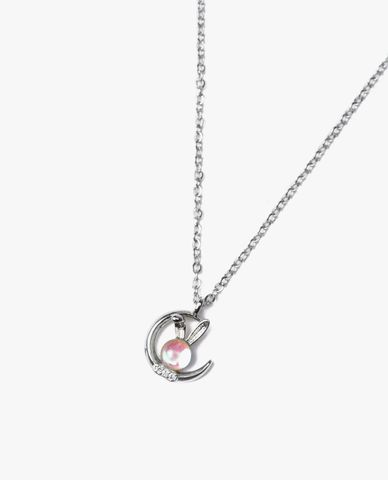  CECI - Vòng cổ nữ mắt xích phối mặt hình trăng khuyết 