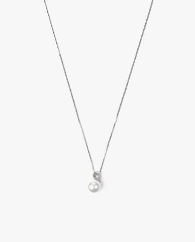  CECI - Vòng cổ bản mảnh phối mặt ngọc trai tinh tế 