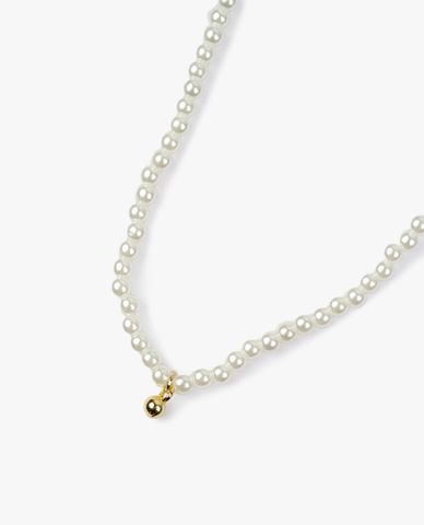  CECI - Vòng cổ ngọc trai phối mặt hạt màu vàng lấp lánh 