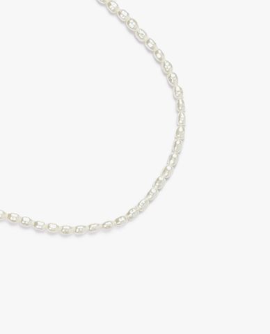  CECI - Vòng cổ ngọc trai phối mặt trái tim đính đá nổi bật 