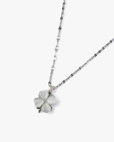  CECI - Vòng cổ bản mảnh phối mặt hoa anh đào tinh tế 