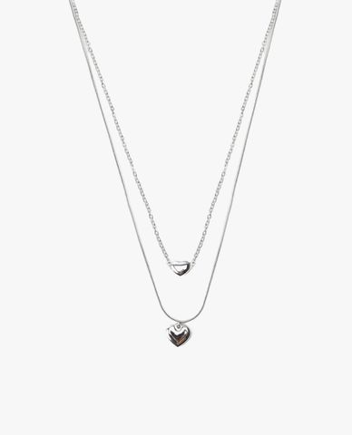  CECI - Vòng cổ nữ hai tầng mặt hình trái tim thời trang 