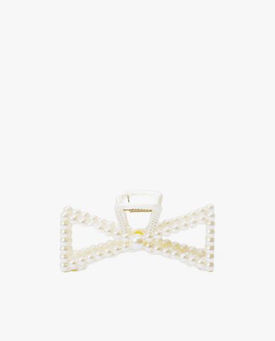  CECI - Kẹp tóc nữ hình chiếc nơ đính hạt trai sang trọng 