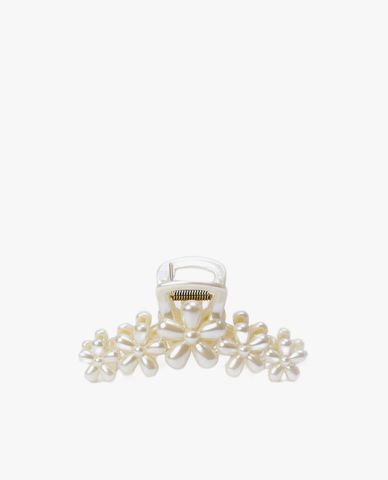  CECI - Kẹp tóc nữ hình hoa năm cánh đính ngọc trai 